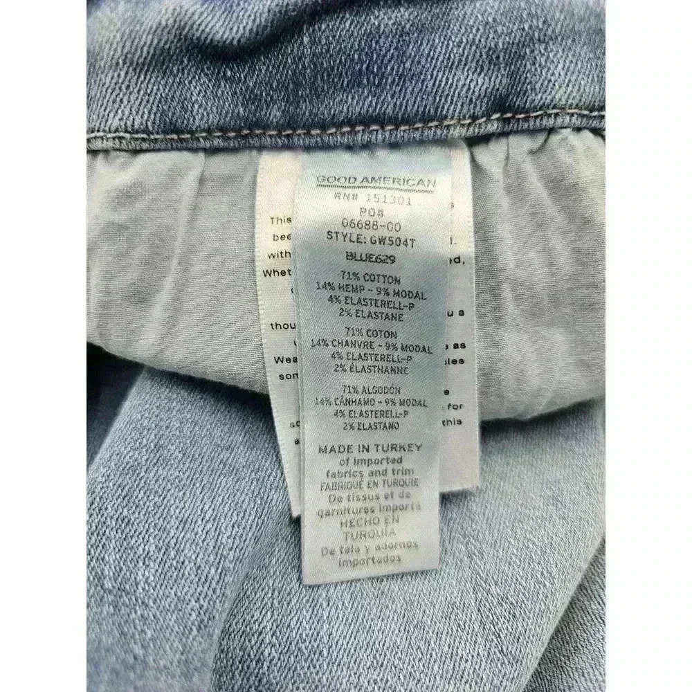 Good American Women's Size 15 Good Waist Light Compression Skinny Jeans GW504T - Picture 3 of 10